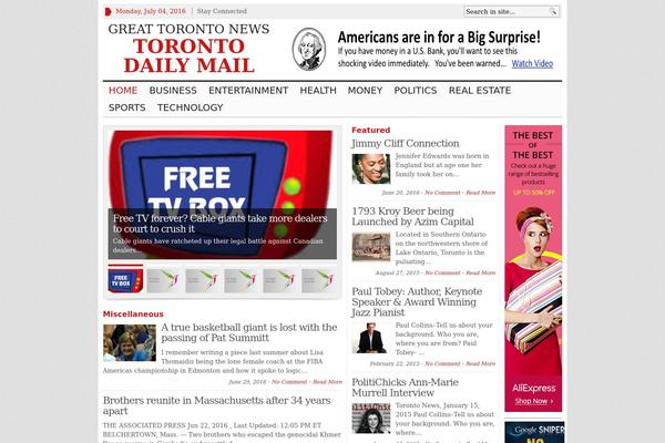 Advanced Newspaper theme site design template sample