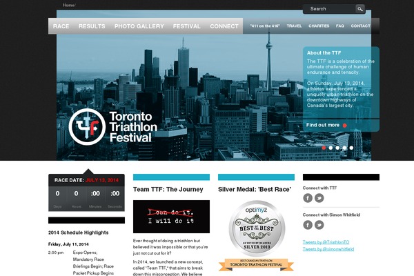 torontotriathlonfestival.com site used Ttf