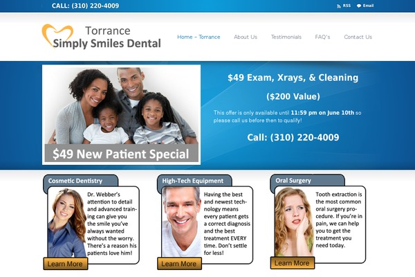 Site using HMS Testimonials plugin