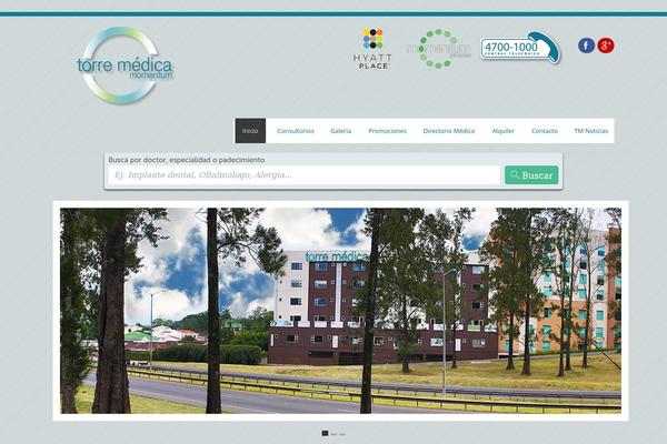 Momentum theme site design template sample