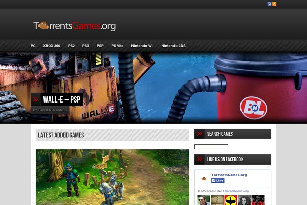 Games theme websites examples