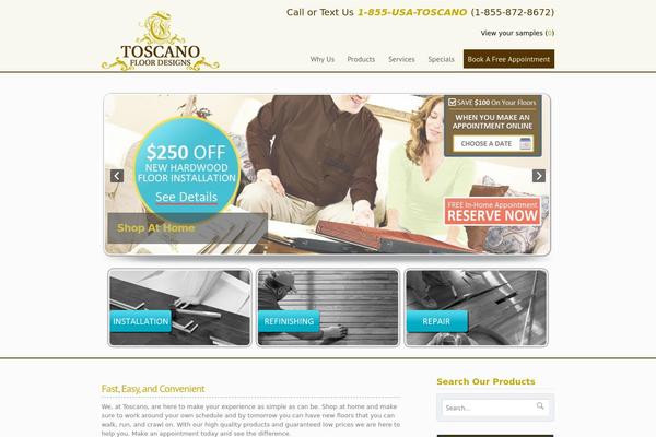 toscanofloordesigns.com site used Simplicity