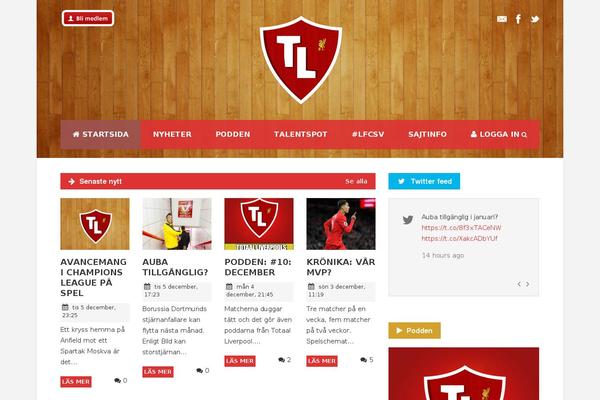 Site using Goodlayers-soccer plugin
