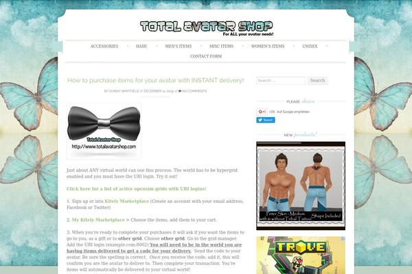 Sugar and Spice theme site design template sample
