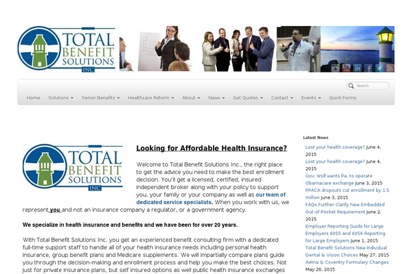 Site using Testimonials plugin