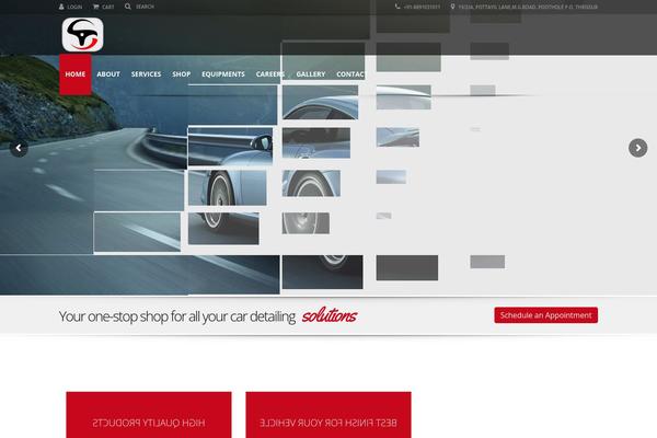 Automotive Child theme site design template sample