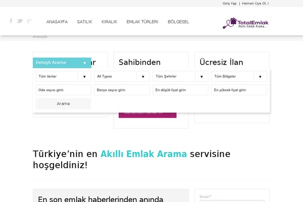 Wp Estate theme site design template sample