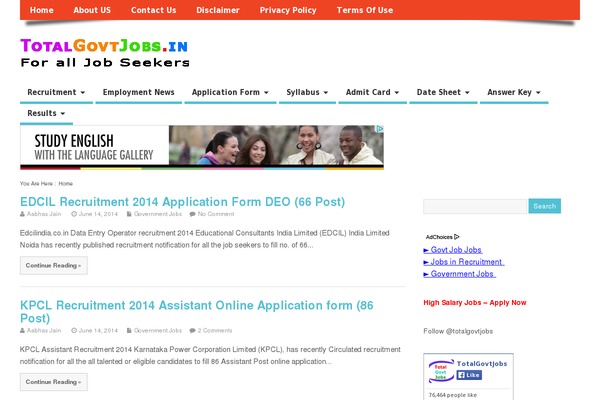 totalgovtjobs.in site used GeneratePress