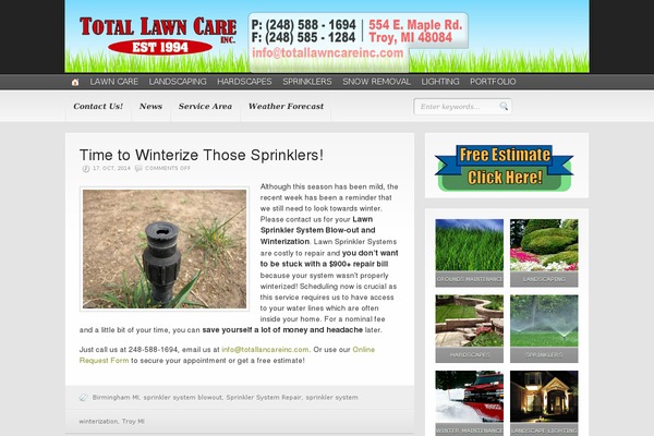 Headlines theme site design template sample