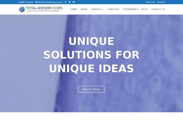 totalwebservices.net site used Divi-tws