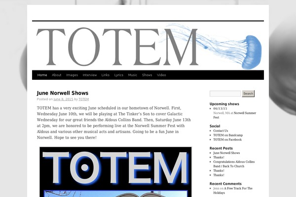 Site using GigPress plugin