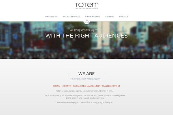 Totem theme site design template sample