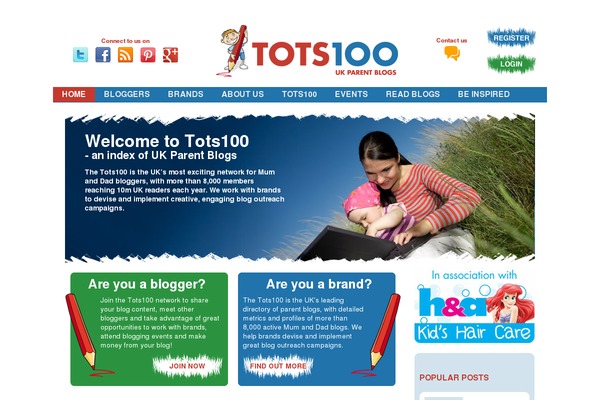 Alpine PhotoTile for Pinterest website example screenshot