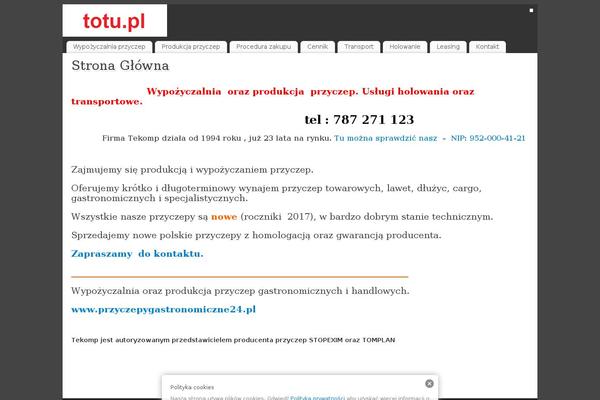totu.pl site used Hestia