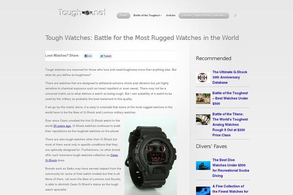 Site using Floating Social Bar plugin
