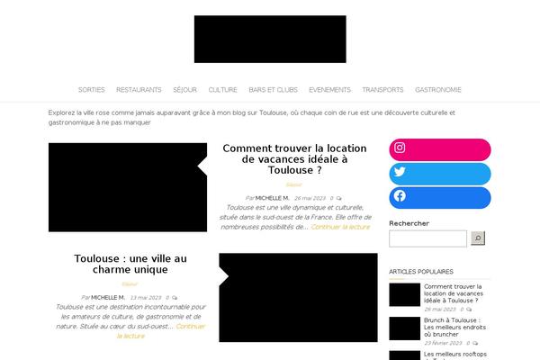 Balanced Blog theme site design template sample
