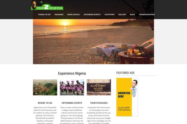 Tour Package theme site design template sample