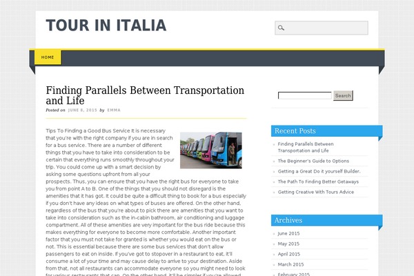 Living Journal theme site design template sample