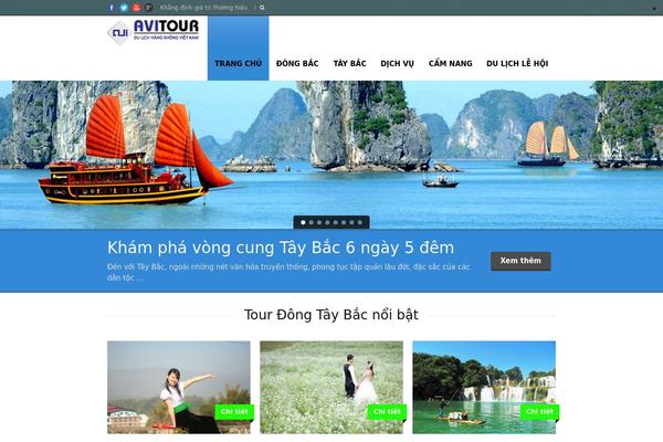 Tour Package theme site design template sample