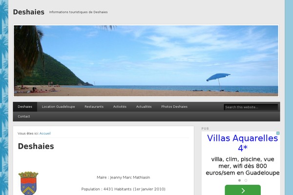 Avada Child theme site design template sample