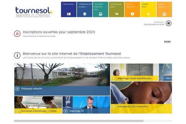 tournesol75.fr site used Theme_v_1.tmp