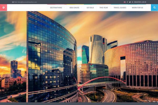 Love Travel theme site design template sample