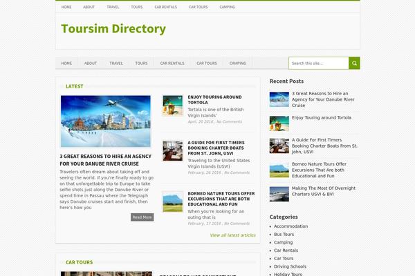 Emerald theme site design template sample