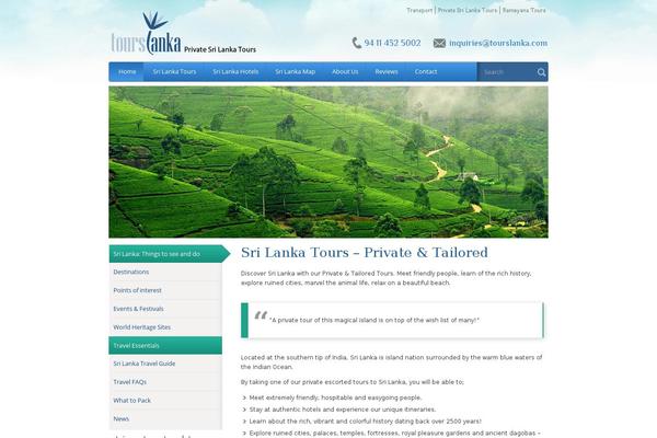 tourslanka.com site used Tourslanka