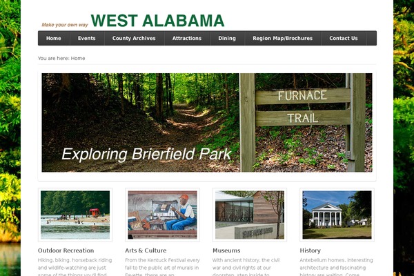 tourwestalabama.com site used Visitwestalabama