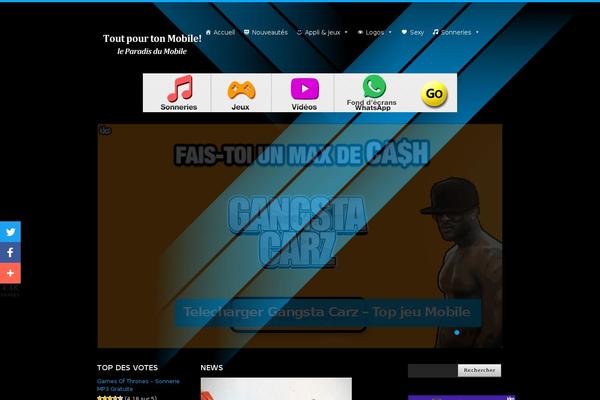 DarkNews theme site design template sample