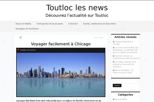 Just Content theme site design template sample