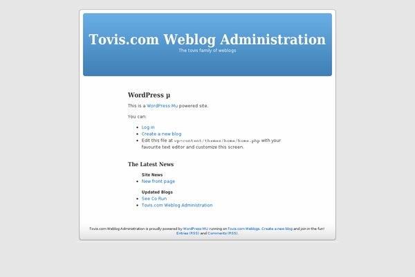 Home theme site design template sample