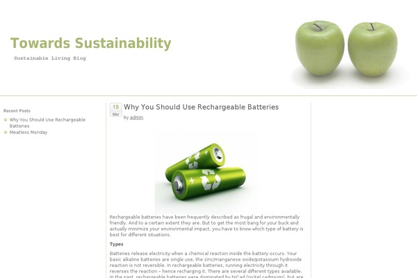 Green Apples theme site design template sample