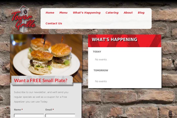 Tower theme site design template sample