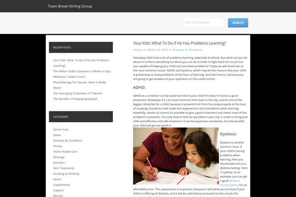 townbreakstirling.com site used Simple Classic