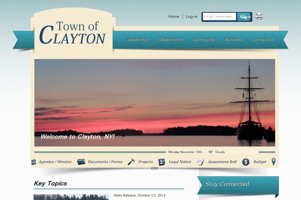 townofclayton.com site used CityGov