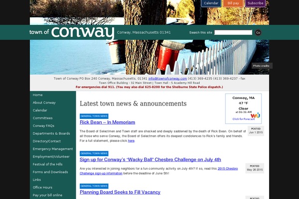 Conway theme site design template sample
