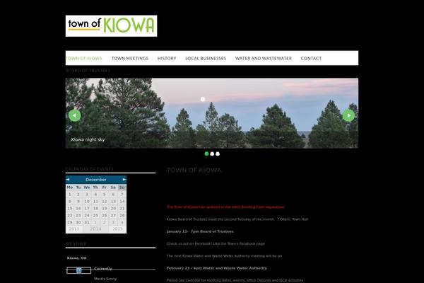 Site using Easy Weather Widget plugin