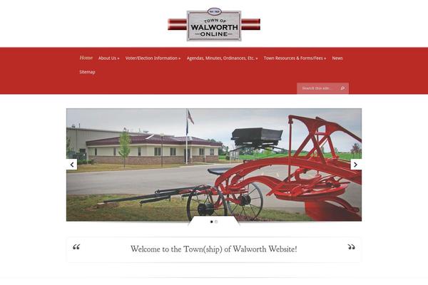 Evolution theme site design template sample