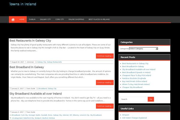 Magazine Style theme site design template sample