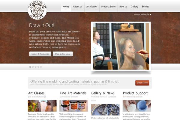 Atelier theme site design template sample