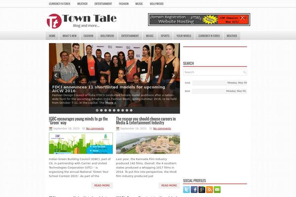 NewsZone theme site design template sample