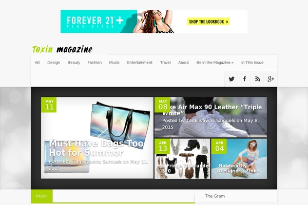 Nexus theme site design template sample