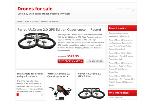 toydronesforsale.com site used Wp Amazillionaire