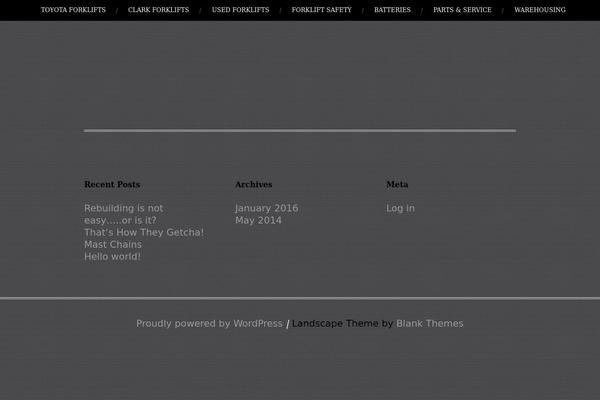 Landscape theme site design template sample