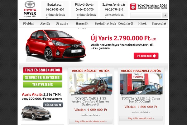 toyotamayer.hu site used Theme-1