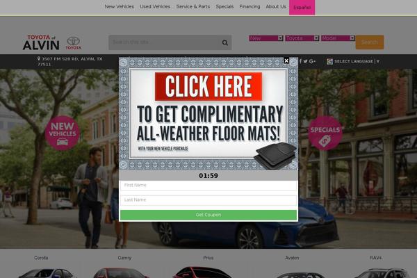 Dealer Inspire common theme site design template sample