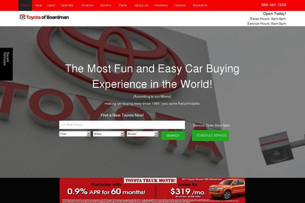 Dealer Inspire theme site design template sample