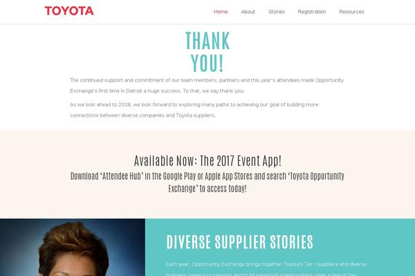 toyotaopportunityexchange.com site used Toyotaopportunityexchange