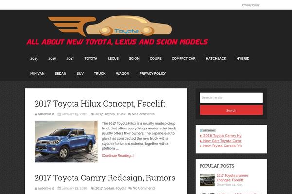 Monospace theme site design template sample